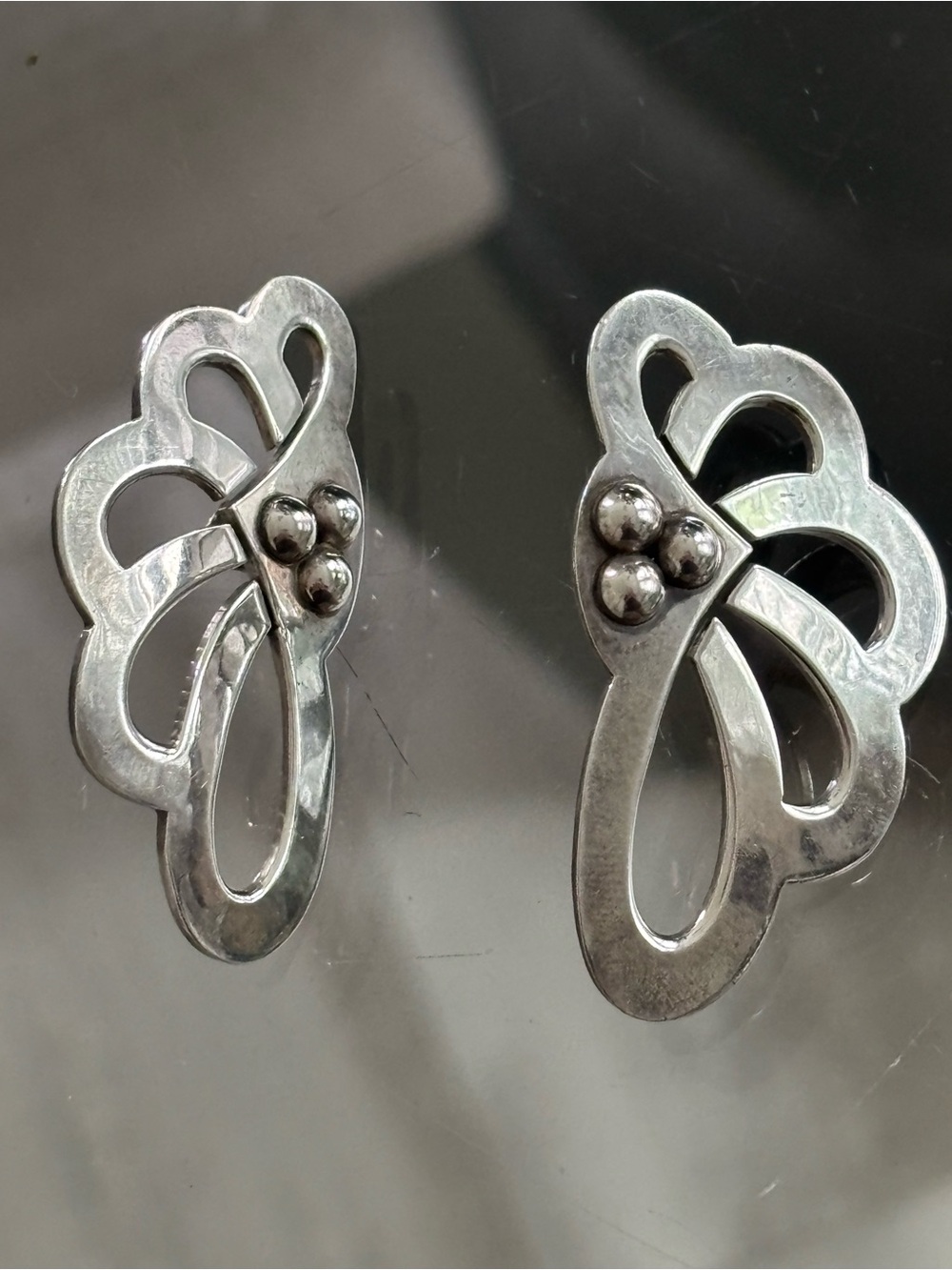 Vintage Mexican Sterling Silver 925 Earrings